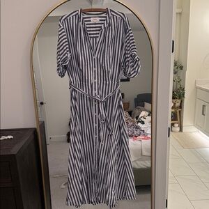 Xirena Striped Button down dress